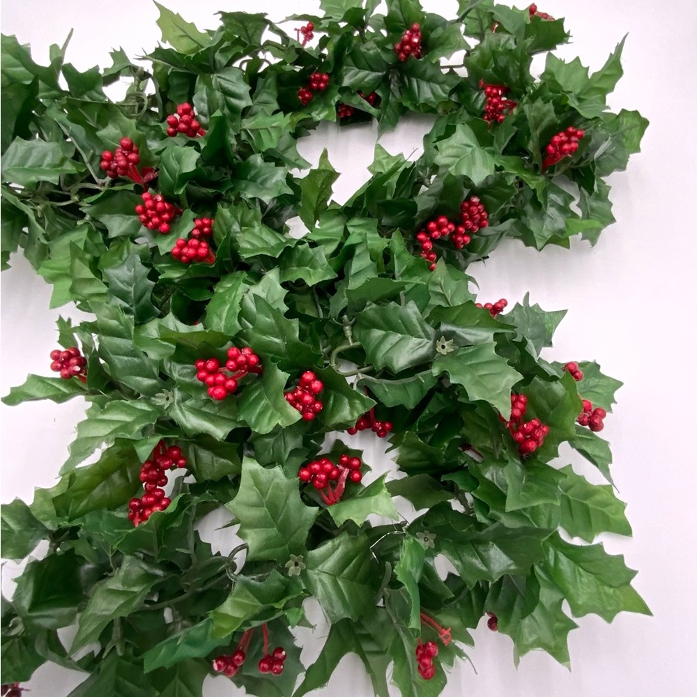 Festive Green and Red Holiday Garland